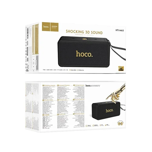 Bluetooth nešiojamas garsiakalbis Hoco HT1 Max juodas image 2