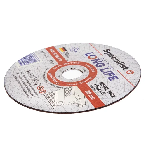 Specialist+ metalo pjovimo diskas LONG LIFE, 150x1.6x22 mm image 2