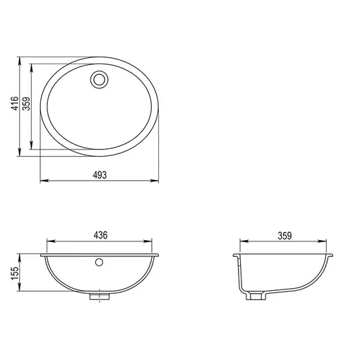 TURTL Praustuvas BQC49-220 493 x 416 mm image 2