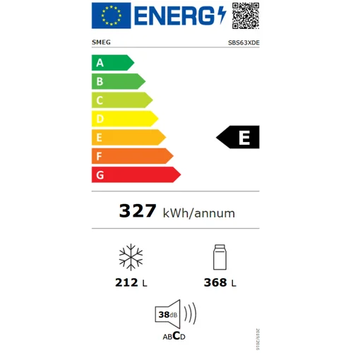 Smeg SBS63XDE dvidurių šaldytuvas image 3