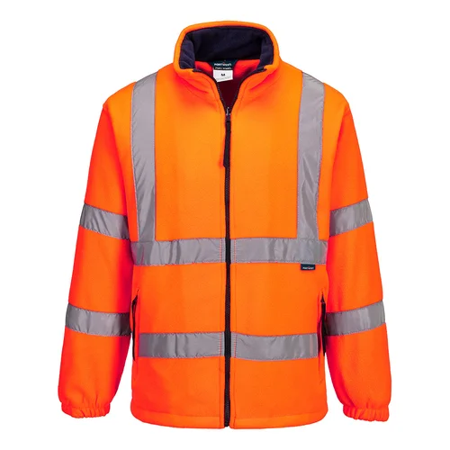 PORTWEST ES250 Gero matomumo flisinis užsegamas džemperis Oranžinė 4XL image 1