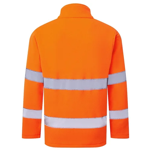 PORTWEST ES250 Gero matomumo flisinis užsegamas džemperis Oranžinė 4XL image 2