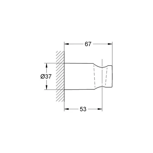 Grohe RAINSHOWER 27056000 rankinio dušo laikiklis image 3