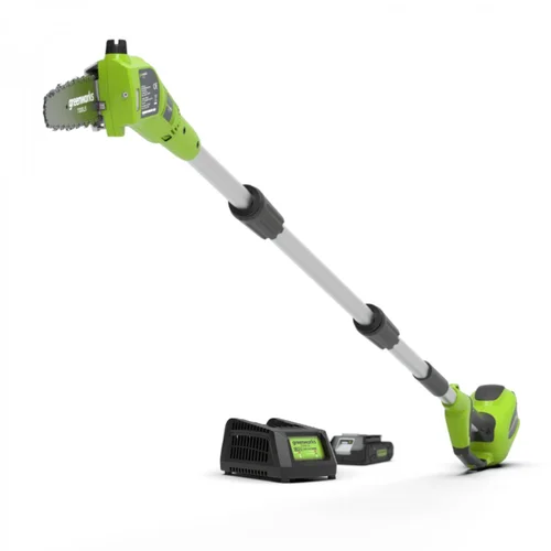 Greenworks G24PS20K2 24V 2Ah Akumuliatorinė aukštapjovė image 1