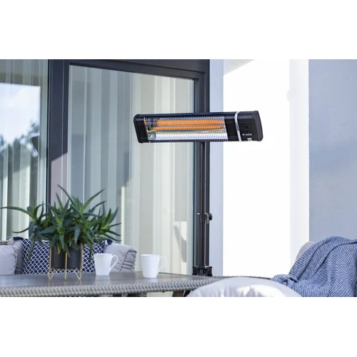 Infraraudonųjų spindulių šildytuvas Greti 2000W, Juodas image 2