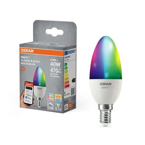 Osram Lemputė LED WiFi B40 E14 4.9W 470 lm RGBW image 2
