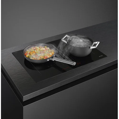 Smeg HOBD472D2 Įmontuojama indukcinė kaitlentė 70 cm Juoda image 3