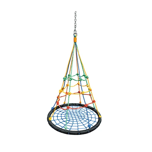 Gandro lizdas sūpynės su laipyne, spalvotos, 100 cm skersmens image 1
