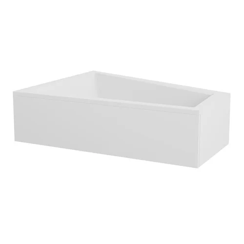 Besco INTIMA OAIT-150-NS vonios uždanga, 150 x 65 cm, balta blizgi image 2