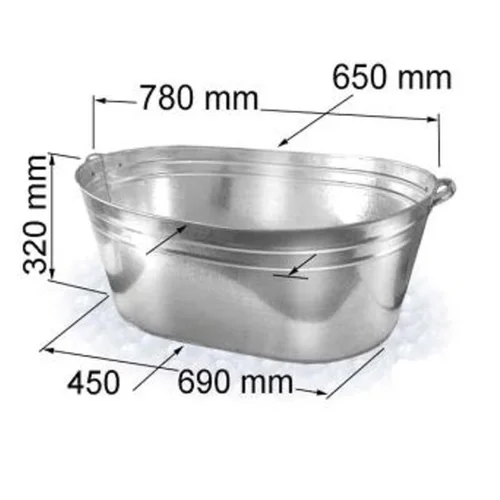 Cinkuota vonelė 2405086, 100 L, 78x65x32 cm image 2
