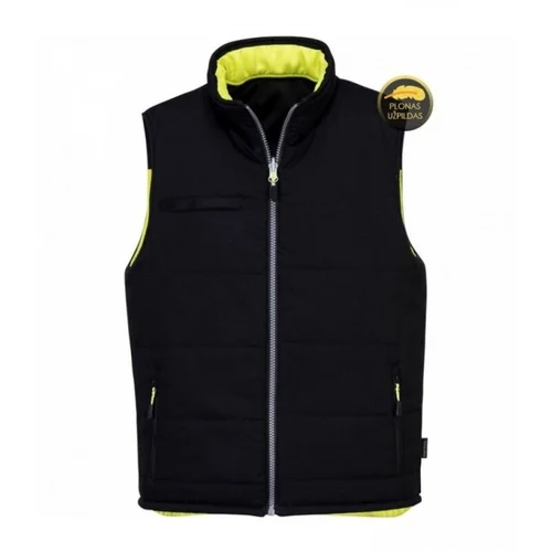 BoSafety VS-CAN-C1-0402 dvipusė liemenė – S, Hi-Vis Yellow/Black image 3