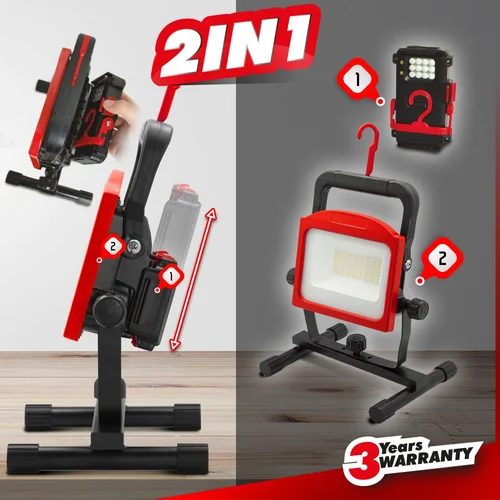 Įkraunamas LED prožektorius, 30 W image 3