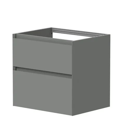 KAME LOFT BU/6-3DR/D18-LFT Spintelė po praustuvu 60 cm Šviesiai pilka image 1