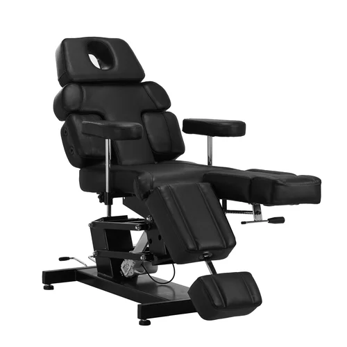 PRO INK 3710 elektrinis tatuiruočių krėslas, juodas image 3