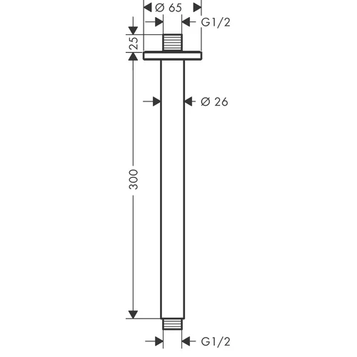 Hansgrohe Vernis Blend dušo galvos laikiklis 27805670, 30 cm image 2