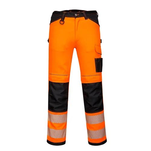 PORTWEST PW385 moteriškos tamprios darbo kelnės 32, Yellow/Black image 1