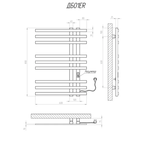 Kosser Brash 800x600/9 ER, laikmatis, baltas image 2