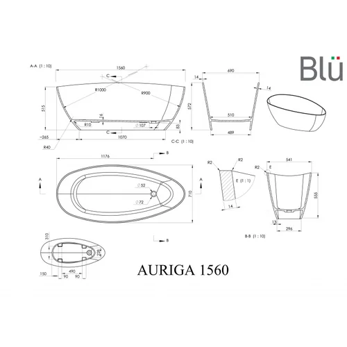 BLU Vonia AURIGA 1560 Evermite akmens masė image 3