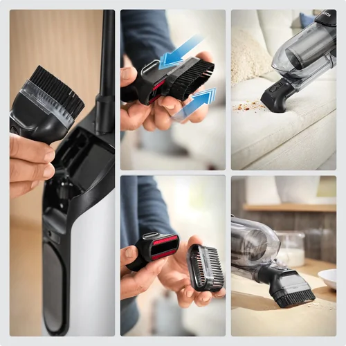Bosch Serija 4 Flexxo 28 Vmax Belaidis dulkių siurblys, Baltas image 2