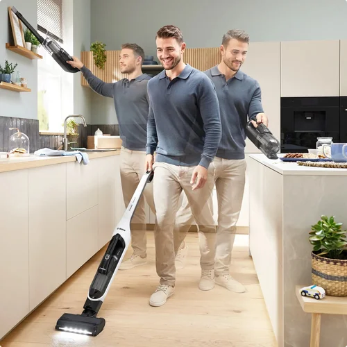 Bosch Serija 4 Flexxo 28 Vmax Belaidis dulkių siurblys, Baltas image 3