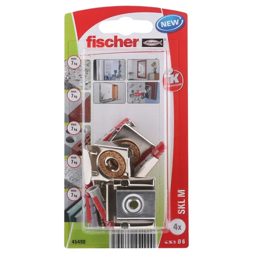 Fischer Veidrodžio laikiklis SKL-M K 4 vnt. image 1