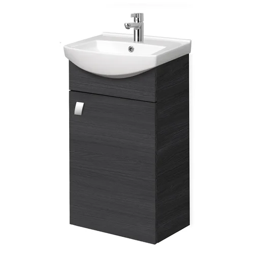 Riva SA44-11 vonios spintelė su praustuvu, Woodflow Ash image 1