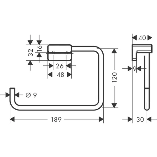 Hansgrohe AddStoris 41754700, Baltas matinis image 2