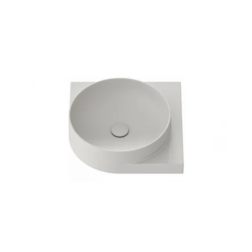 Keraminis praustuvas Yard 45 C, be angos maišytuvui, Smoke Grey image 2