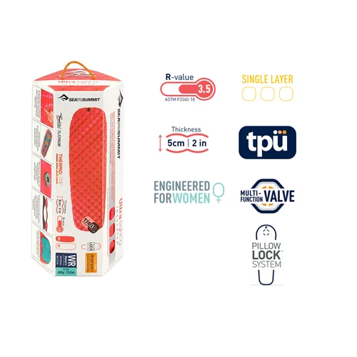 Sea To Summit UltraLight Insulated Air Mat Moterims, Coral image 3