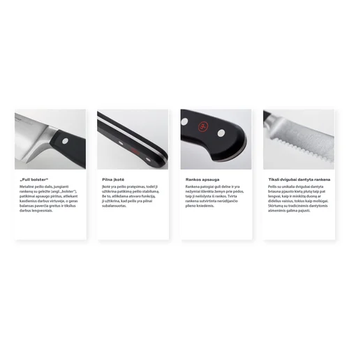 WUSTHOF Classic serijos Santoku peilis 17 cm image 3