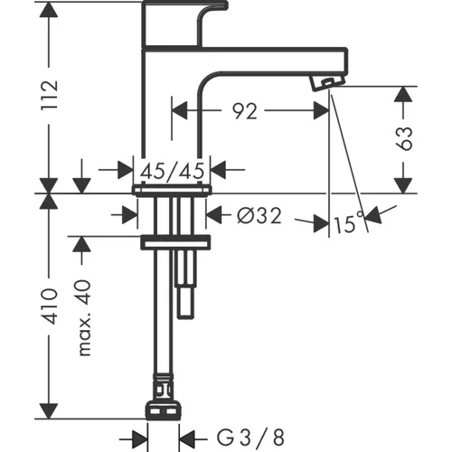 Hansgrohe Vernis Shape 71592670 Praustuvo maišytuvas Juoda matinė image 2