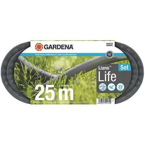 Gardena Liano Life 25 m tekstilinės žarnos rinkinys image 1