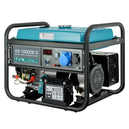 Könner&Söhnen Benzininis - dujinis generatorius KS 10000E G, 8,0 kW image 3