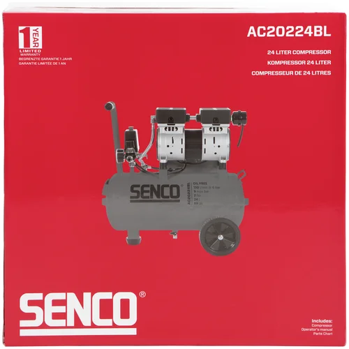 Senco Oro kompresorius 24 l, AC20224BL image 3