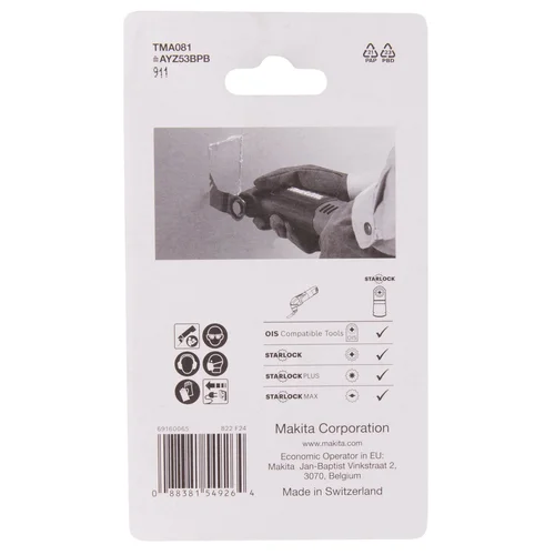 Makita B-69777, 53 TMA081 BIM STARLOCK įgilinamieji pjovimo diskai image 3