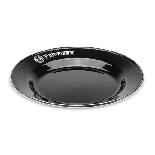 PETROMAX emaliuoto plieno lėkštės, juodos, 2 vnt, 22 cm image 1