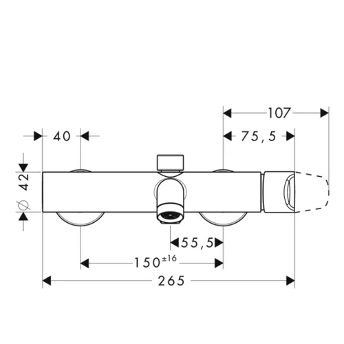 Hansgrohe AXOR Citterio M 34420000 vonios maišytuvas image 3