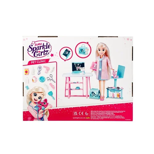 Lėlė Sparkle Girlz Pet Clinic 100184, 10,5 cm image 2