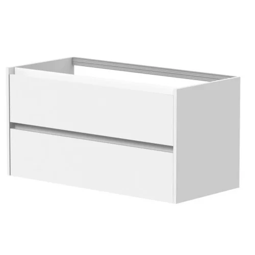 KAME CITY BUC/10-3DR/D02P3 spintelė po stalviršiu 100 cm Balta matinė image 1