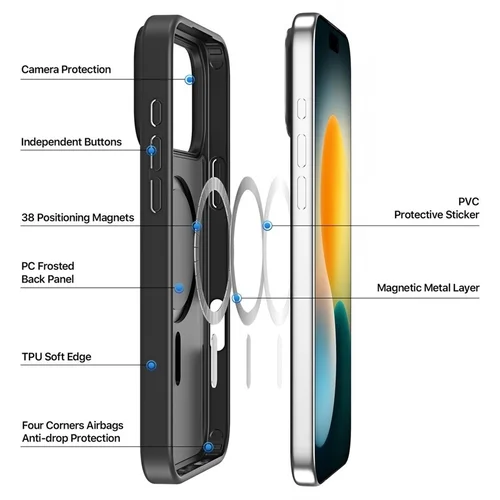 Dux Ducis Yind dėklas Apple iPhone 17 Pro Juodas image 3