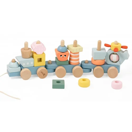 CLASSIC WORLD Medinės Traukinio kaladėlės Montessori image 2