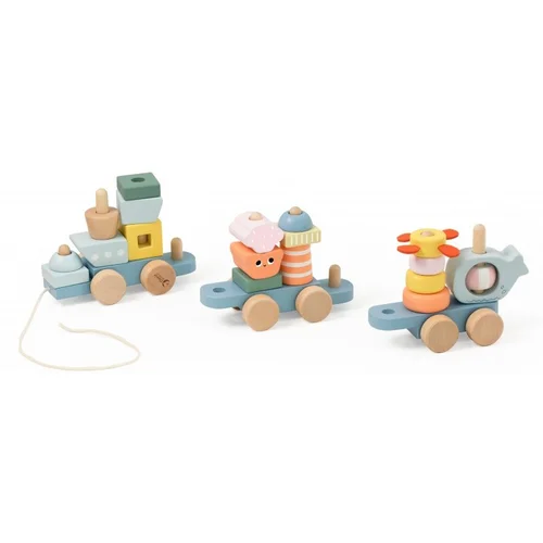 CLASSIC WORLD Medinės Traukinio kaladėlės Montessori image 3