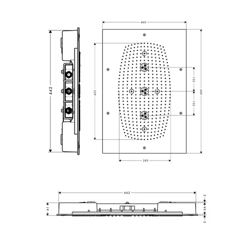 Hansgrohe Raindance Rainmaker 28417000 dušo galva 680x460 mm image 2