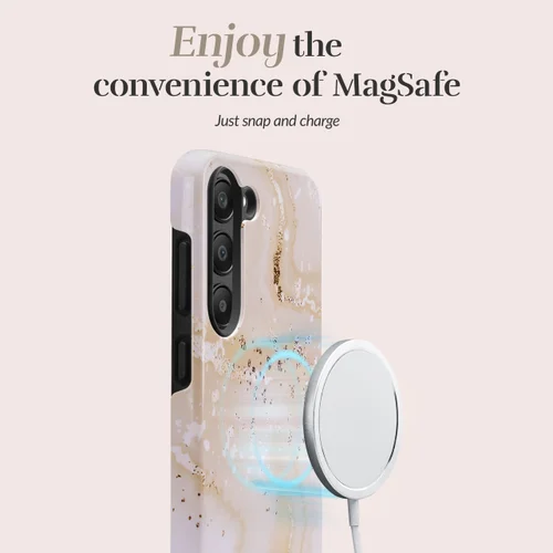 MIO Gold Marble MagSafe Suderinamas su Samsung S24 FE 5G image 2
