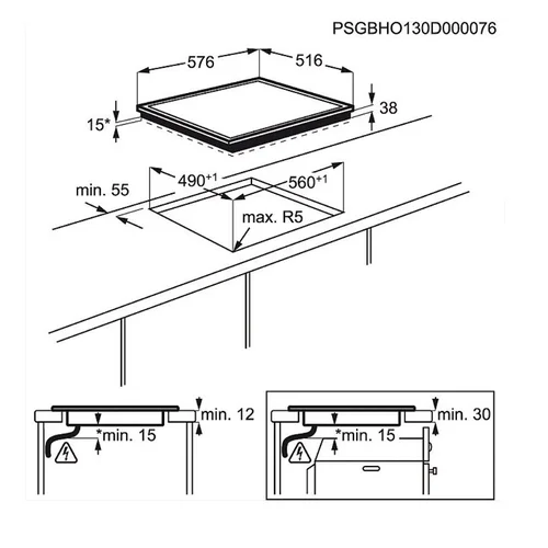 AEG HK634021XB Įmontuojama 60 cm elektrinė kaitlentė image 3