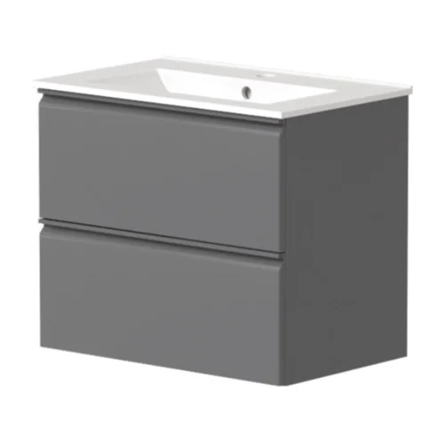 Raguvos Baldai COSMOS Apatinė spintelė su praustuvu, 61 cm, Pilka matinė image 1