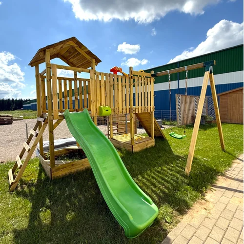 Šviesiai žalia čiuožykla 220 cm image 3