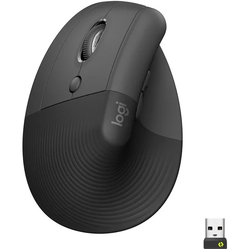 Logitech Lift Left belaidė vertikali pelė Grafito image 2