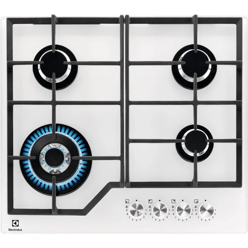 Electrolux KGG64362W 60 cm dujinė kaitlentė, balta image 1