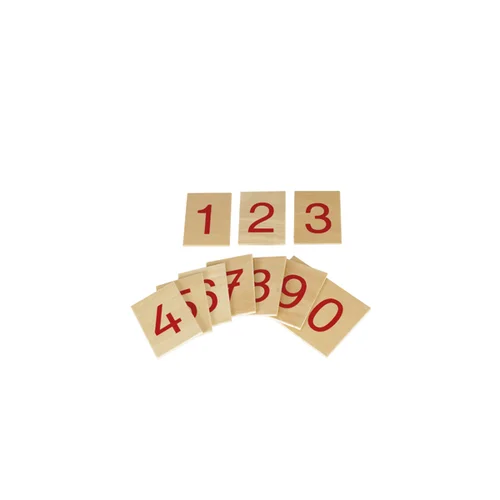 Montessori numerių rinkinys 1-10 ant medinių lentų image 2